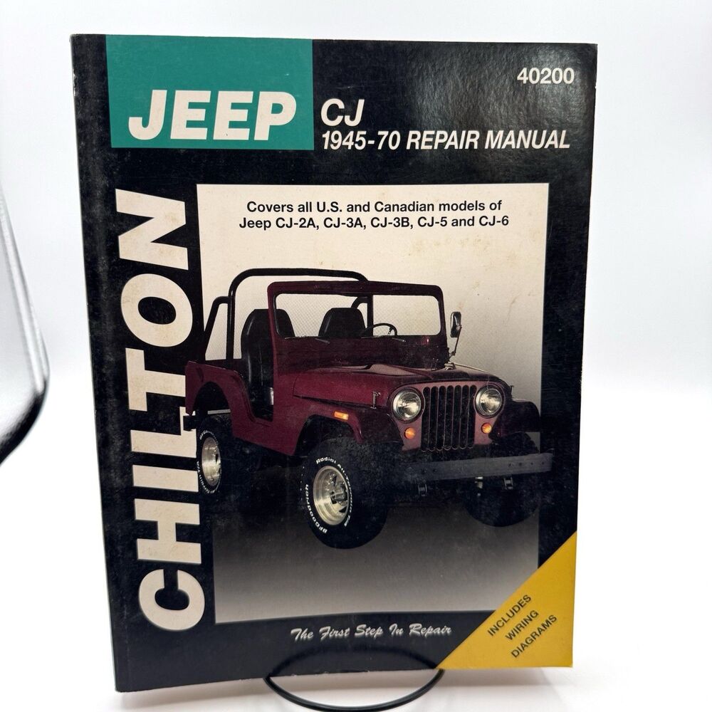 Chilton Jeep CJ Repair Manual 1945-70 No 40200 GUC Wiring Diagrams 352 Pages